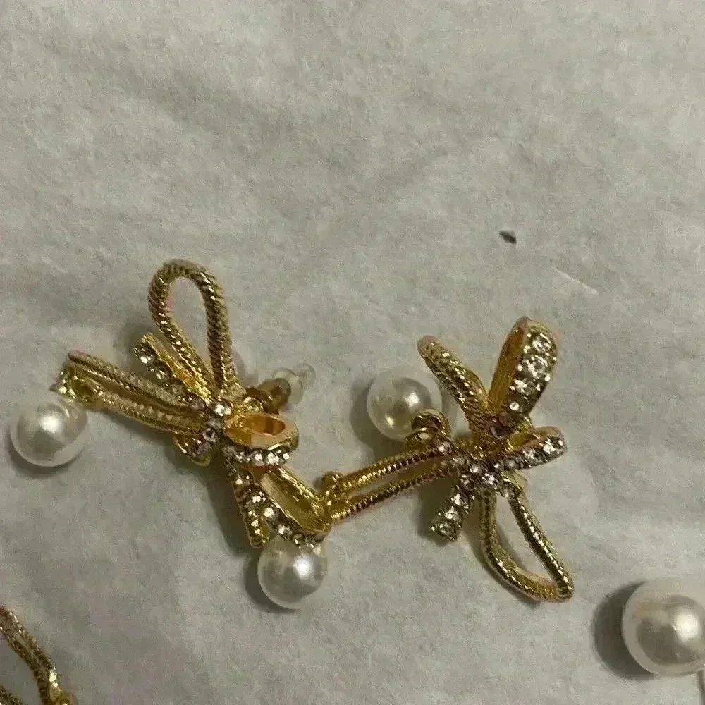 Gold & Crystal Earring Bundle